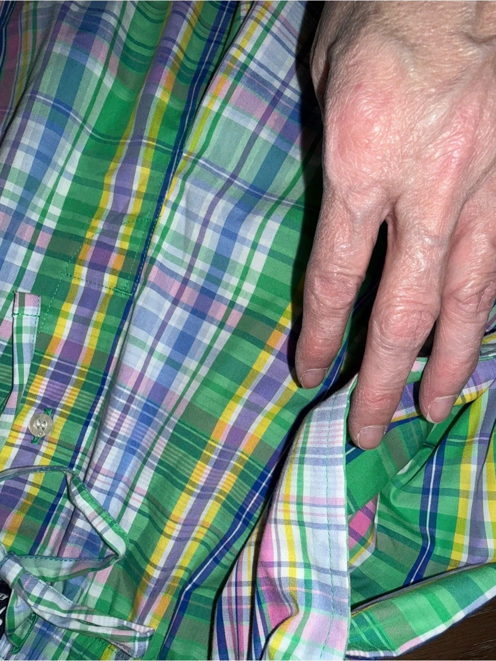 Polo by Ralph Lauren Multicolor Plaid Lounge Pants — Green, Pink, Blue